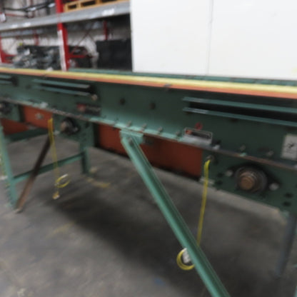 Roach 102" L x 23" W Chain Driven 2.5" Live Roller Conveyor 230/460V 18FPM