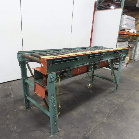 Roach 102" L x 23" W Chain Driven 2.5" Live Roller Conveyor 230/460V 18FPM