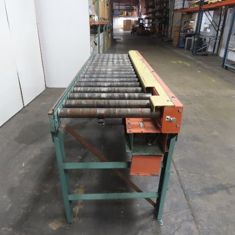 Roach 102" L x 23" W Chain Driven 2.5" Live Roller Conveyor 230/460V 18FPM
