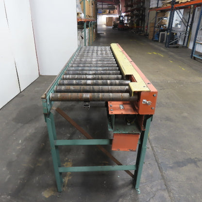 Roach 102" L x 23" W Chain Driven 2.5" Live Roller Conveyor 230/460V 18FPM
