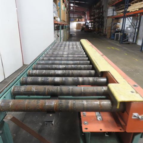 Roach 102" L x 23" W Chain Driven 2.5" Live Roller Conveyor 230/460V 18FPM