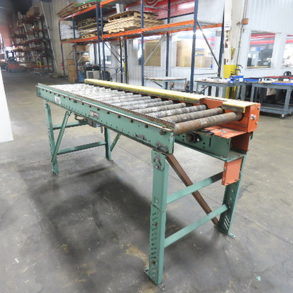 Roach 102" L x 23" W Chain Driven 2.5" Live Roller Conveyor 230/460V 18FPM