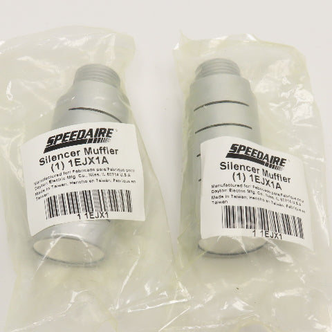 Speedaire 1EJX1A 1/2" NPT Air Exhaust Silencer Muffler Lot Of 2
