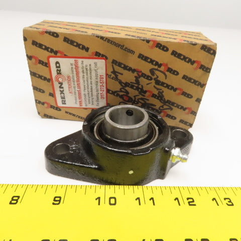 Rexnord FX3U216E3 1" Bore 2 Bolt Flange Mount End Bearing