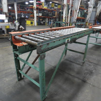 Roach 102" L x 25" W Chain Driven 2.5" Live Roller Conveyor 230/460V 18FPM