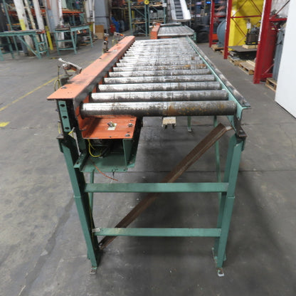 Roach 102" L x 25" W Chain Driven 2.5" Live Roller Conveyor 230/460V 18FPM