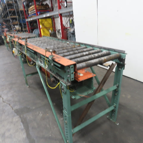Roach 102" L x 25" W Chain Driven 2.5" Live Roller Conveyor 230/460V 18FPM