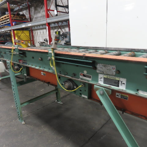 Roach 102" L x 25" W Chain Driven 2.5" Live Roller Conveyor 230/460V 18FPM