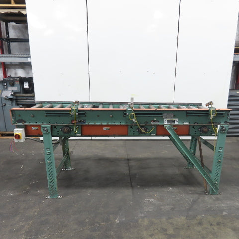 Roach 102" L x 25" W Chain Driven 2.5" Live Roller Conveyor 230/460V 18FPM