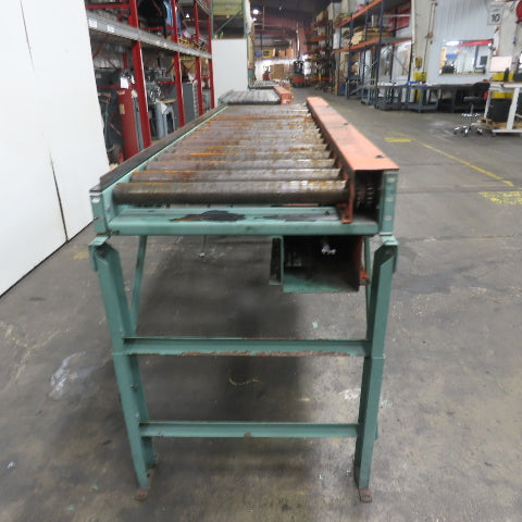 Roach 108" L x 25" W Chain Driven 2.5" Live Roller Conveyor 230/460V 38FPM
