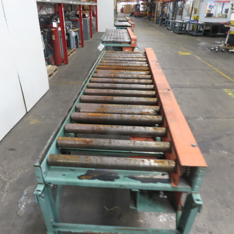 Roach 108" L x 25" W Chain Driven 2.5" Live Roller Conveyor 230/460V 38FPM
