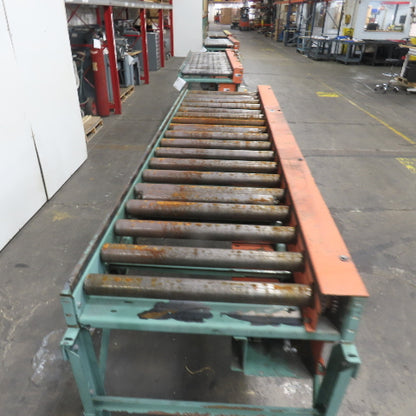 Roach 108" L x 25" W Chain Driven 2.5" Live Roller Conveyor 230/460V 38FPM