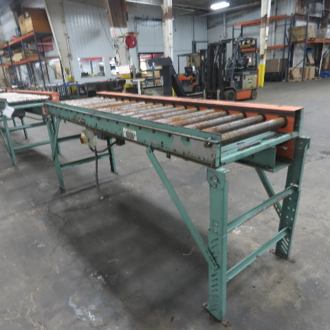 Roach 108" L x 25" W Chain Driven 2.5" Live Roller Conveyor 230/460V 38FPM
