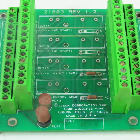 Sigma 21603 Interface Circuit Board