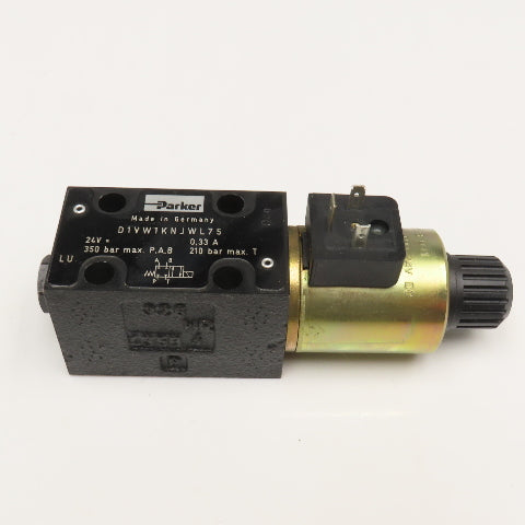 Parker D1VW1KNJWL75 4/2 Position Single Solenoid Valve 24VDC