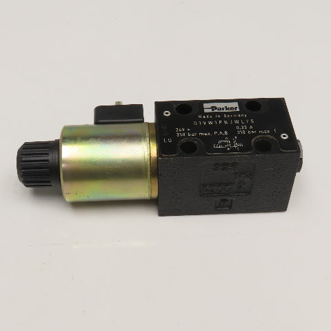 Parker D1VW1FNJWL75 4/2 Position Single Solenoid Valve 24VDC