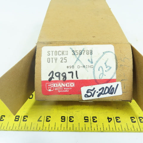 Danco 35878B 1-11/16 x 1-7/16 O-Rings #98 Lot Of 25