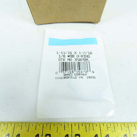 Danco 35878B 1-11/16 x 1-7/16 O-Rings #98 Lot Of 25