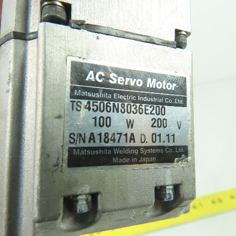 Matsushita TS 4506N8035E200 AC Servo Motor 200V 100W