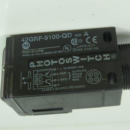 Allen Bradley 42GRF-9100-QD Ser A Photoelectric Sensor Photoswitch 10-40VDC