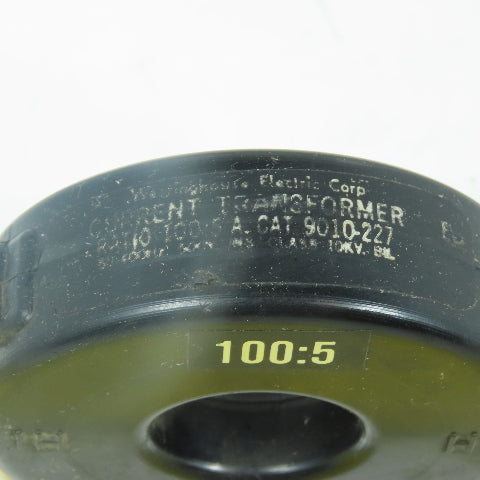 Westinghouse 9010-227 Current Transformer Ratio 100:5 50-400Hz 600V