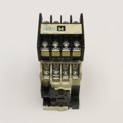 Mitsubishi UN-AX4 SR-N4 Contactor Relay 220V 16A W/ Auxiliary 120V 50/60Hz Coil