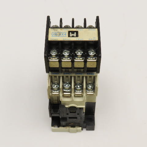 Mitsubishi UN-AX4 SR-N4 Contactor Relay 220V 16A W/ Auxiliary 120V 50/60Hz Coil