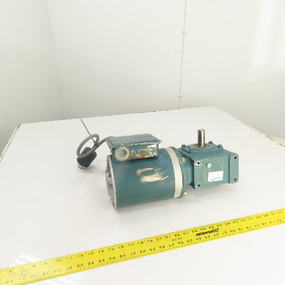 Dodge Tigear 60:1 Ratio 1/2HP Left Hand Gear Motor 230/460V 28.75RPM 767 Torq.