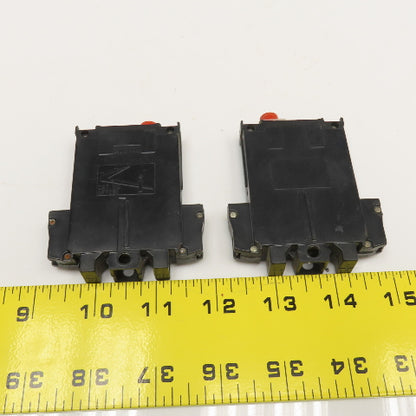 NFTCB1 15A 240VAC Push Button Reset Circuit Breaker Lot Of 2