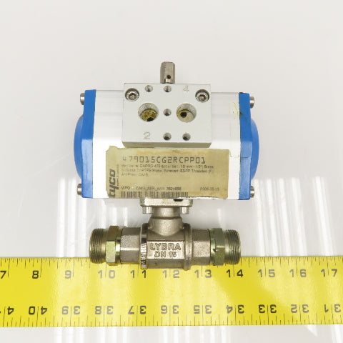 Tyco Pneumatic Valve Actuator 1/2" BSPP Female Stainless Steel Ball Valve
