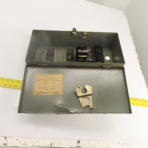 Westinghouse 456D905G06 30A 480VAC De-Ion Fusible Bus Plug Switch 3PH 15HP