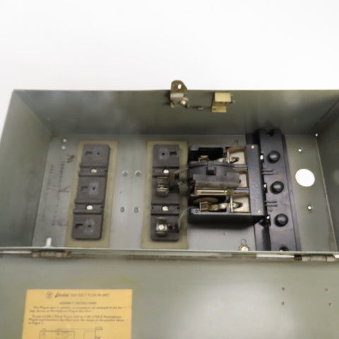 Westinghouse 456D905G06 30A 480VAC De-Ion Fusible Bus Plug Switch 3PH 15HP