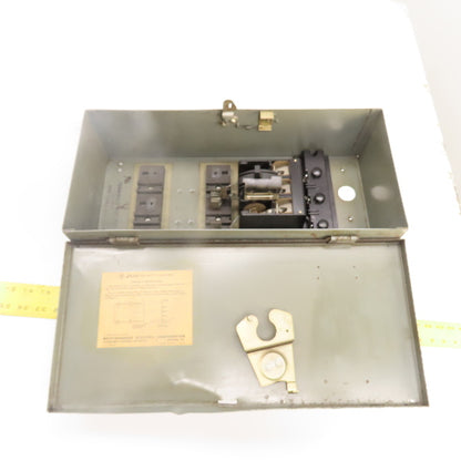 Westinghouse 456D905G06 30A 480VAC De-Ion Fusible Bus Plug Switch 3PH 15HP