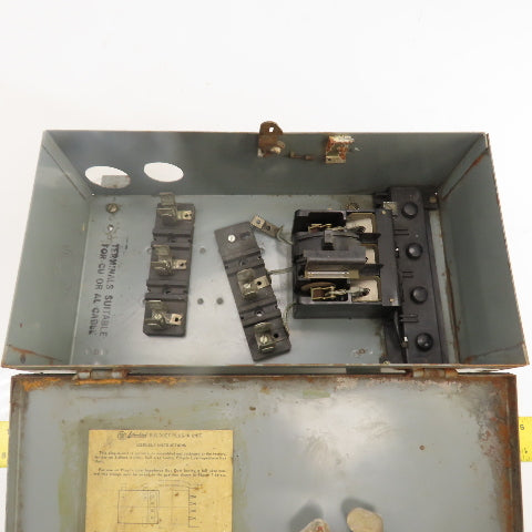 Westinghouse 653D647G04 60A 480VAC De-Ion Fusible Bus Plug Switch 3PH 30HP