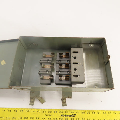 Federal Pacific CFP 332 30A 240VAC Cover Operated Fusible Bus Plug Switch 3P