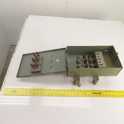 Federal Pacific CFP 332 30A 240VAC Cover Operated Fusible Bus Plug Switch 3P