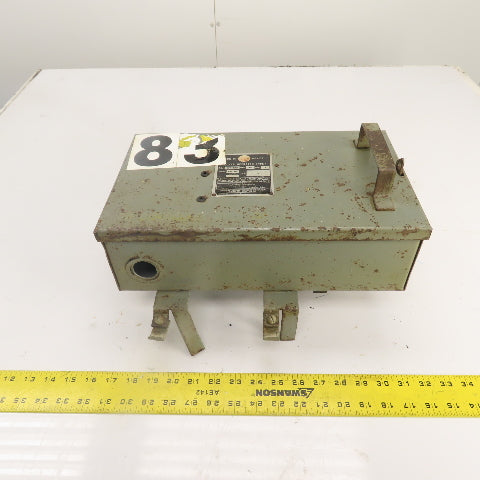 Federal Pacific CFP 332 30A 240VAC Cover Operated Fusible Bus Plug Switch 3P