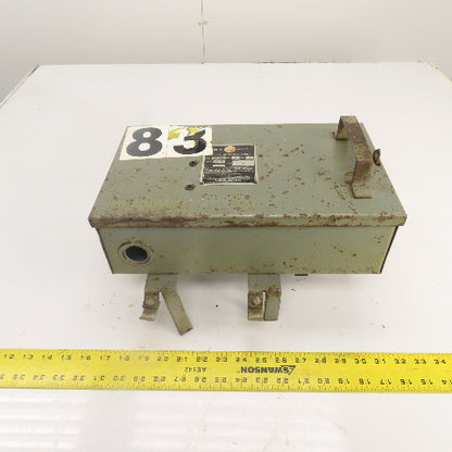 Federal Pacific CFP 332 30A 240VAC Cover Operated Fusible Bus Plug Switch 3P
