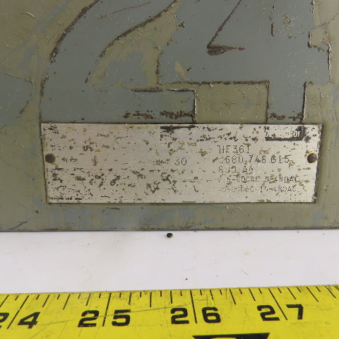 Westinghouse HF361 30A Fusible Safety Disconnect Switch 3P 600VAC 20HP