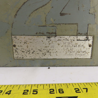 Westinghouse HF361 30A Fusible Safety Disconnect Switch 3P 600VAC 20HP