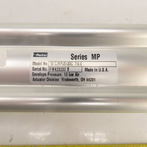 Parker 50 CJMPUS13MC710.0 Double Acting Air Cylinder 50mm Bore 710mm Stroke