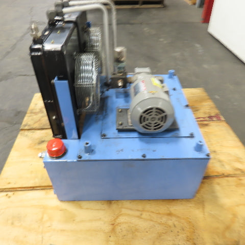 15 Gallon Hydraulic Power Unit 200/220V 0.4KW 3Ph From Mazak Dual Turn 2 CNC