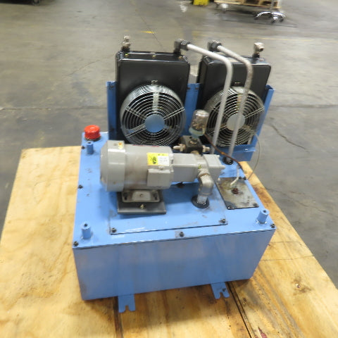 15 Gallon Hydraulic Power Unit 200/220V 0.4KW 3Ph From Mazak Dual Turn 2 CNC