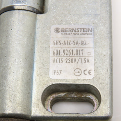 Bernstein SHS-A1Z-SA-BG 230V Safety Hinge Gate Guard Switch 180°