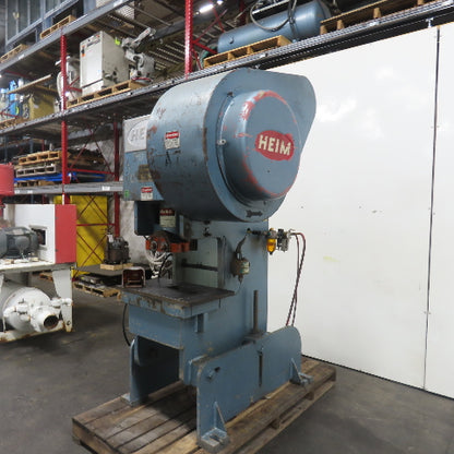 Heim 30BIF 30 Ton Mechanical Punch Press 3HP 480V 3Ph 2" stroke