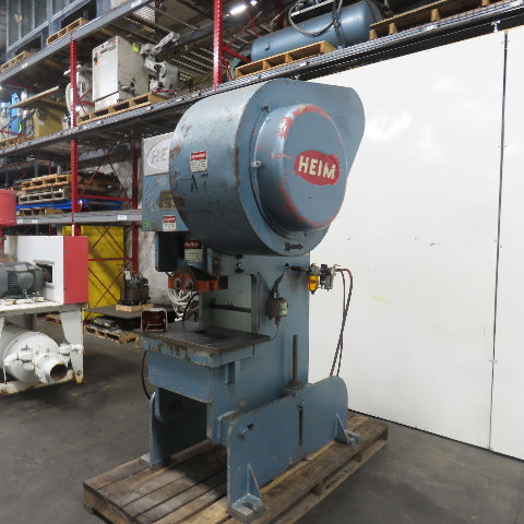 Heim 30BIF 30 Ton Mechanical Punch Press 3HP 480V 3Ph 2" stroke