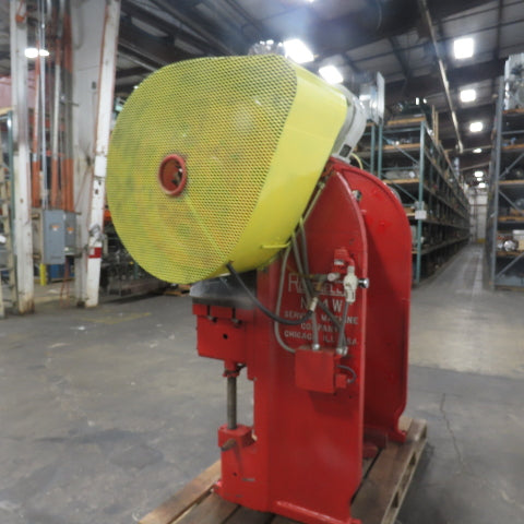 Rousselle 4-W 40 Ton Double Crank Gap Punch Press 3HP 37" x 16-1/2" Bed 220/440V