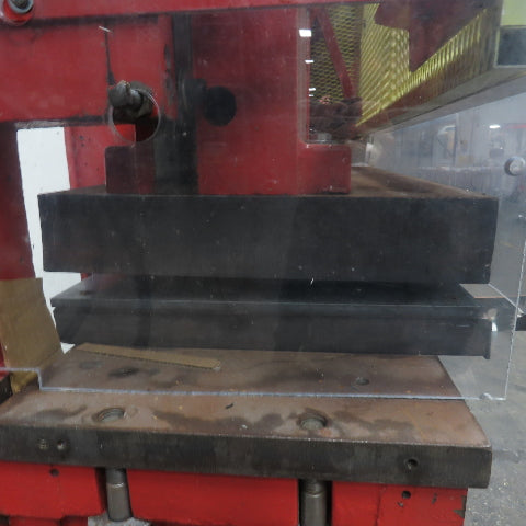Rousselle 4-W 40 Ton Double Crank Gap Punch Press 3HP 37" x 16-1/2" Bed 220/440V