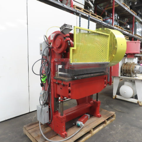 Rousselle 4-W 40 Ton Double Crank Gap Punch Press 3HP 37" x 16-1/2" Bed 220/440V