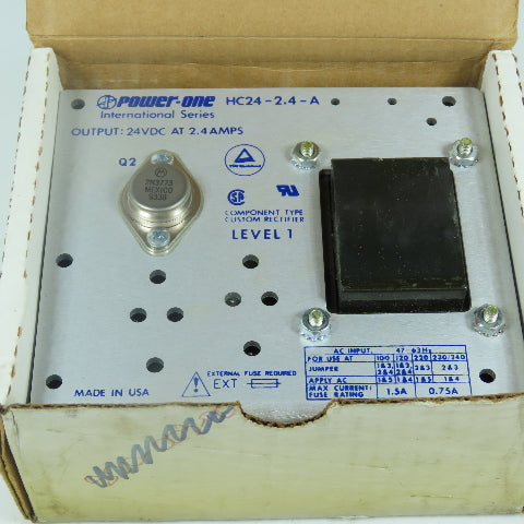 Power-One HC24-2.4-A International 24V DC 2.4A Power Supply 100-240V Input New